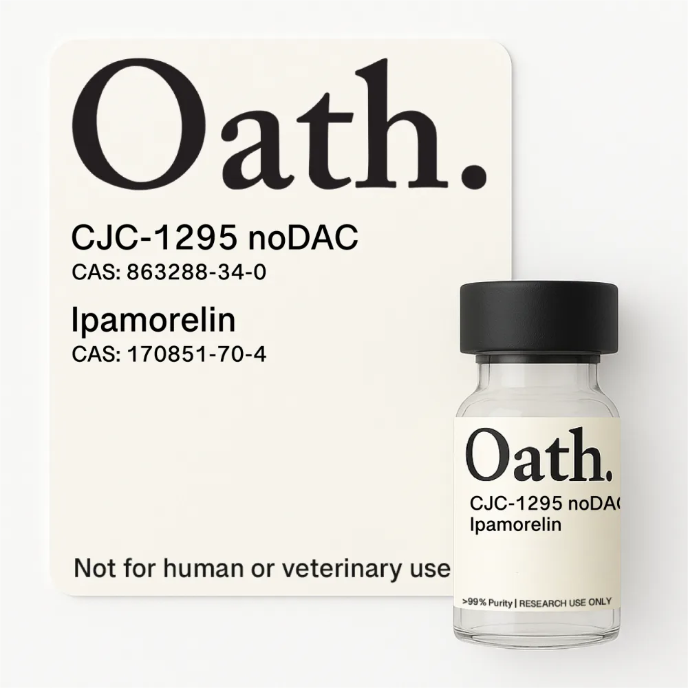 CJC-1295 Ipamorelin Blend 20mg 2 CJC-1295 Ipamorelin blend 20mg vial from Oath Peptides