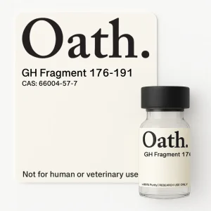 Fragment 176-191 peptide vial from Oath Peptides