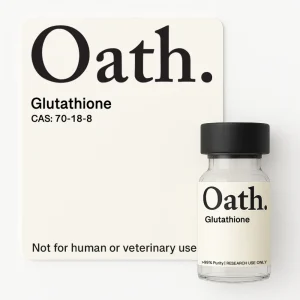 Glutathione vial from Oath Peptides