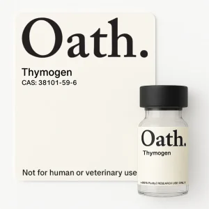 Thymogen peptide vial from Oath Peptides